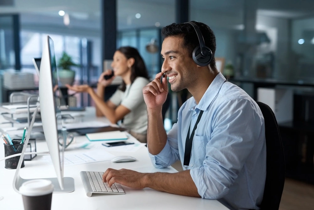Kundenservice am Telefon